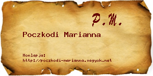 Poczkodi Marianna névjegykártya