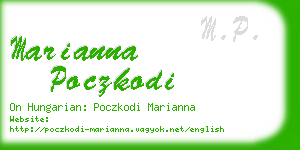 marianna poczkodi business card